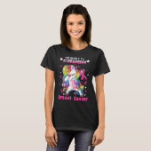 unicorn warrior crush mammacarcinoom t-shirt (Voorkant volledig)
