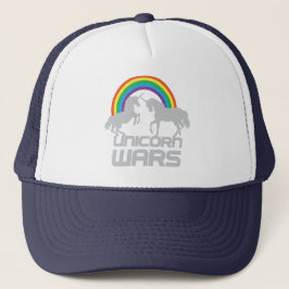 Unicorn Wars with Rainbow Trucker Hat Pet
