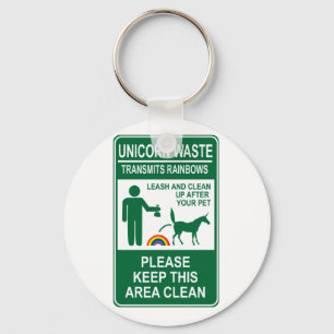 Unicorn Waste Sign Sleutelhanger