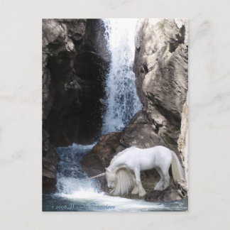 Unicorn & Waterfall Briefkaart
