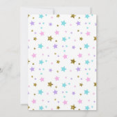 Unicorn waterslide pooluitnodiging kaart (Achterkant)