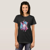 UNICORN Waterverf Blue Pegasus Mythical UN T-shirt (Voorkant volledig)