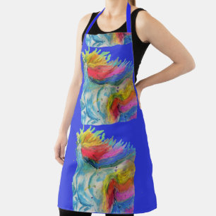 Unicorn Waterverf Cute Paars Floral Animal Schort