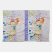 Unicorn Waterverf droomdroomtheekdoek Theedoek (Horizontaal)