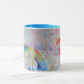 Unicorn Waterverf Girls Dames Mok Blue (Midden)