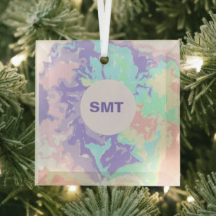 Unicorn Waterverf Pastels Glas Ornament
