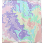 Unicorn Waterverf Pastels Gordijn (Voorkant)