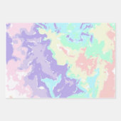 Unicorn Waterverf Pastels Inpakpapier Vel (Voorkant)