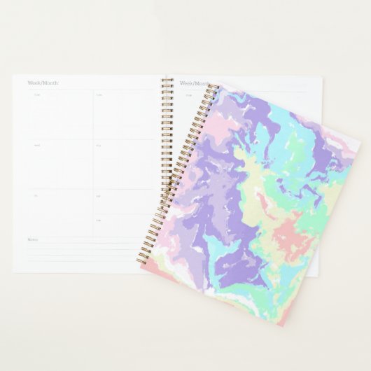 Unicorn Waterverf Pastels Planner (Display)
