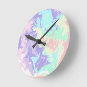 Unicorn Waterverf Pastels Ronde Klok (Hoek)