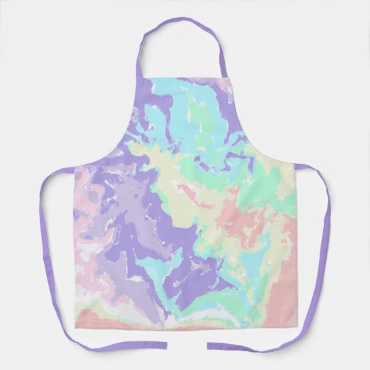 Unicorn Waterverf Pastels Schort (Voorkant)