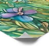 Unicorn-Waterverf Poster (Hoek)