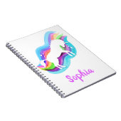 Unicorn Waterverf Rainbow Stars notebook Notitieboek (Rechterzijde)
