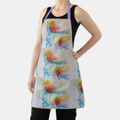 Unicorn Waterverf Schilder Paarse vrouwen Apron Schort (Insitu)