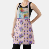 Unicorn Waterverf Schilder Paarse vrouwen Apron Schort (Insitu)