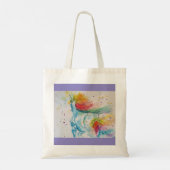 Unicorn Waterverf Schilder Regenboogmeisjes Gifts Tote Bag (Achterkant)
