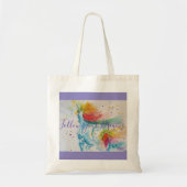 Unicorn Waterverf Schilder Regenboogmeisjes Gifts Tote Bag (Voorkant)