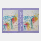 Unicorn Waterverf schilderdromen Theedoek (Horizontaal)
