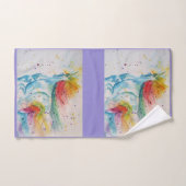 Unicorn Waterverf Schilderkeukenset Bad Handdoek (Handdoek)