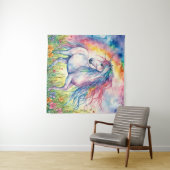 Unicorn-Waterverf Wandkleed (In Situ (horizontaal))