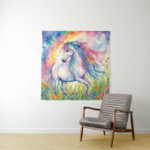 Unicorn-Waterverf Wandkleed (In situ)