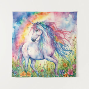 Unicorn-Waterverf Wandkleed