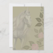 Unicorn Wedding Invite Kaart (Achterkant)
