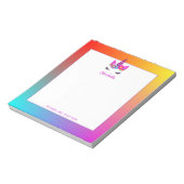 Unicorn wees vriendelijk Veilig computergebruik op Notitieblok (Linkerzijde)