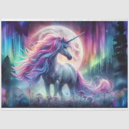 unicorn weidepapier tissuepapier (Voorkant)
