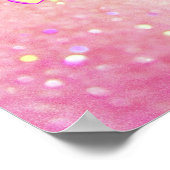 Unicorn Whimsical Girls Magical Pink Cute Poster (Hoek)