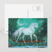 Unicorn Whispering Pines Briefkaart (Voorkant / Achterkant)