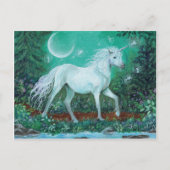 Unicorn Whispering Pines Briefkaart (Voorkant)