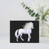 Unicorn White Beauty Briefkaart (Staand voorkant)