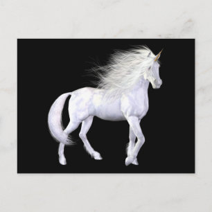 Unicorn White Beauty Briefkaart