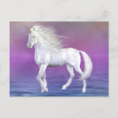 Unicorn White Beauty Briefkaart (Voorkant)