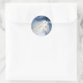 Unicorn White Beauty Close-up Ronde Sticker (Tas)