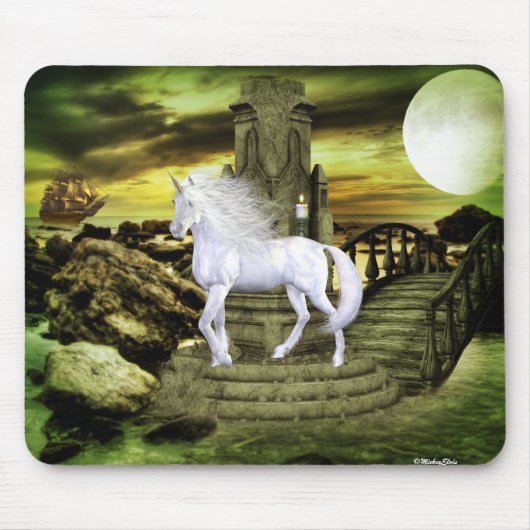 Unicorn White Beauty Muismat (Voorkant)