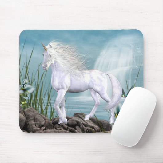 Unicorn White Beauty Muismat (Met muis)