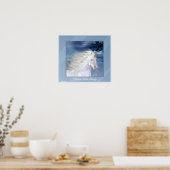 Unicorn White Beauty Poster (Keuken)