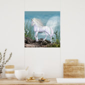 Unicorn White Beauty Poster (Keuken)