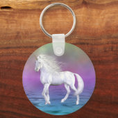 Unicorn White Beauty Sleutelhanger (Voorkant)