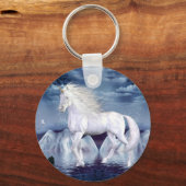 Unicorn White Beauty Sleutelhanger (Voorkant)