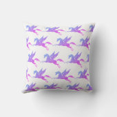 UNICORN WHITE PAARSE PINK DOUBLESIDED Cushion Kussen (Achterkant)