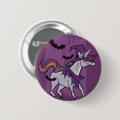 Unicorn Witch Ronde Button 5,7 Cm (Voorkant /achterkant)