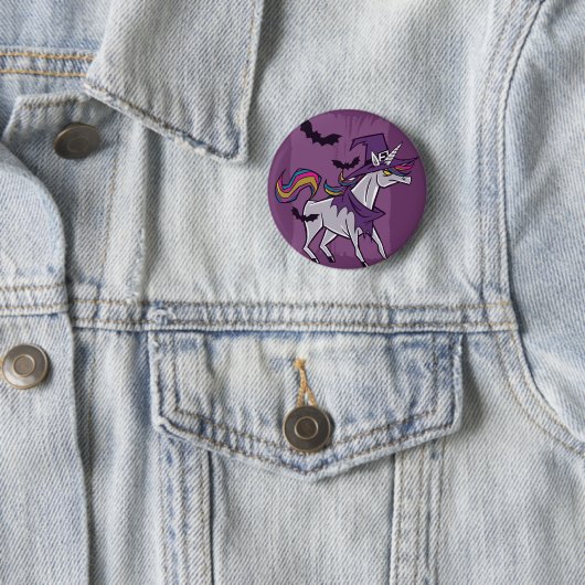 Unicorn Witch Ronde Button 5,7 Cm (In situ)