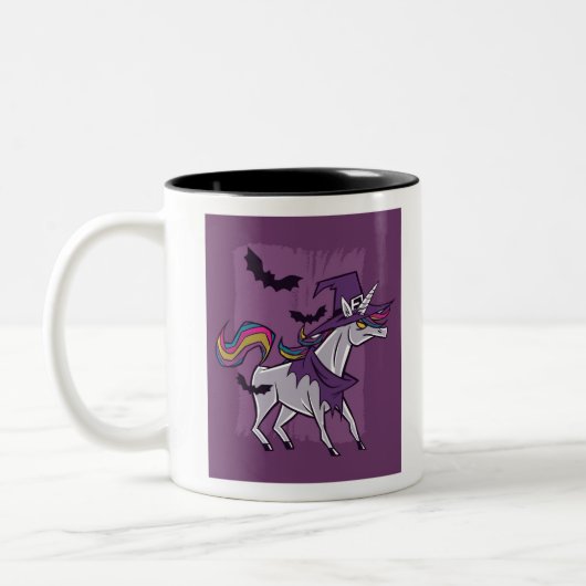 Unicorn Witch Tweekleurige Koffiemok (Links)