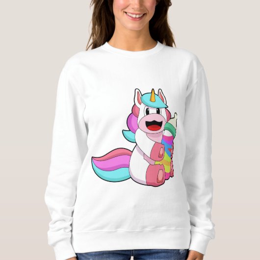 Unicorn with Baby bottle.PNG Trui (Voorkant)
