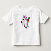 Unicorn with Carrot Kinder Shirts (Voorkant)