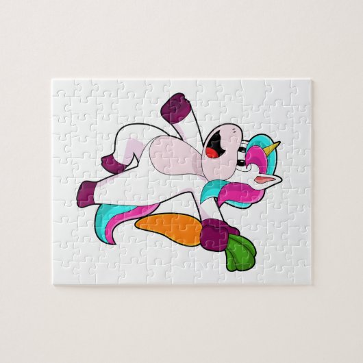 Unicorn with Carrot Legpuzzel (Horizontaal)