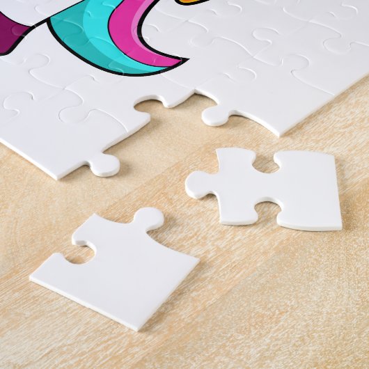 Unicorn with Carrot Legpuzzel (Zijkant)